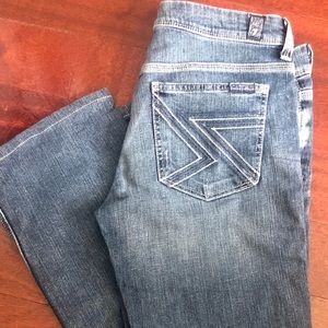 7 for All Mankind size 27 blue jeans. Regular.